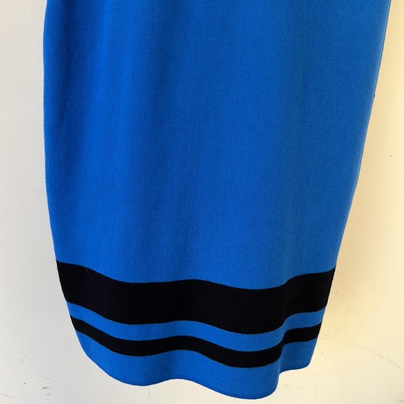 New York & Company Blue Sheath Dress with Long Sleeves - Picture 8 of 13